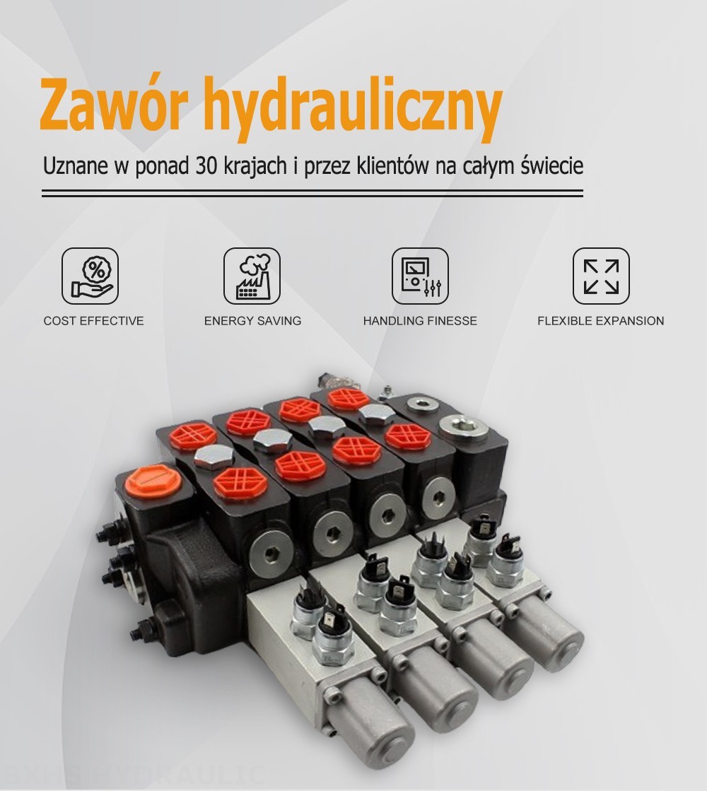 DLS180 Micro Switch Ręczna 4 Szpule Zawór kierunkowy sekcyjny